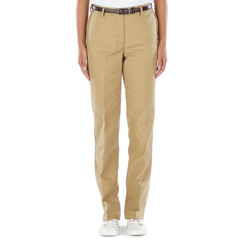 Women's Business Chino Flat Front Pant - 8576 - Khaki