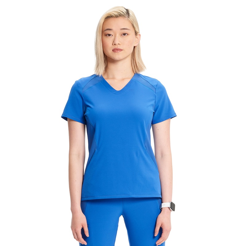 Women's V-Neck Top - IN620A - Royal