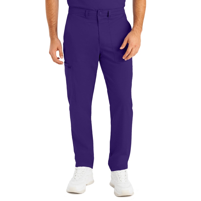 Men's 6-Pocket Zipper Fly Straight Leg Pant - LB408 - Grape
