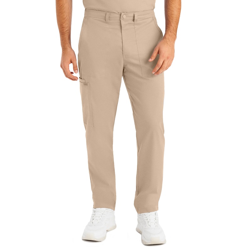 Men's 6-Pocket Zipper Fly Straight Leg Pant - LB408 - Sandstone