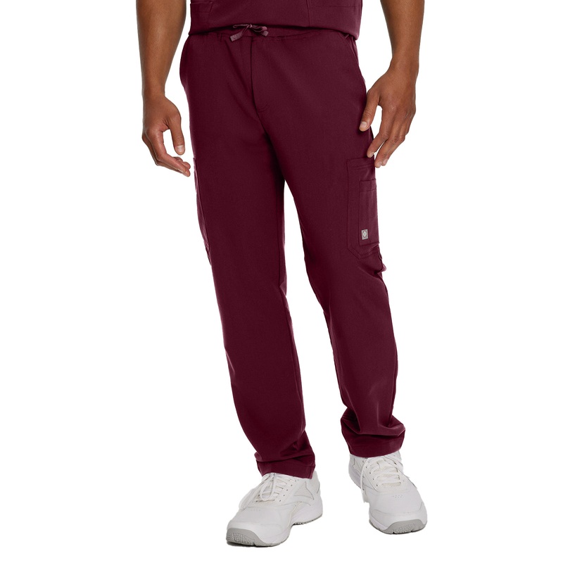 Men's 7-Pocket Straight Leg Cargo Pant - 227 - Wine (Burgundy)
