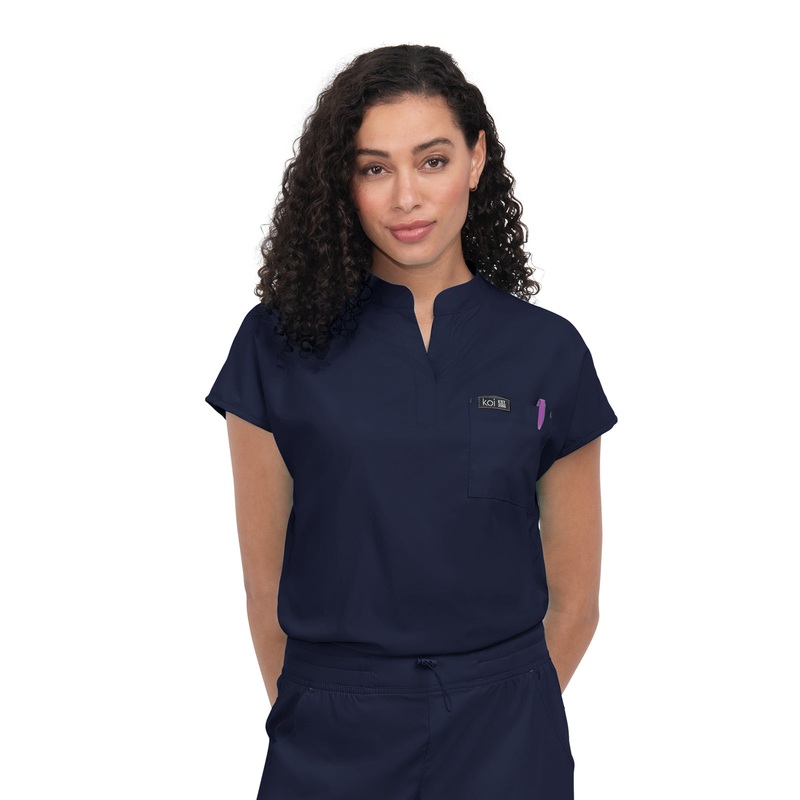 Women's 1-Pocket Stretch Tuck-In Ari Top - 1093 - Navy