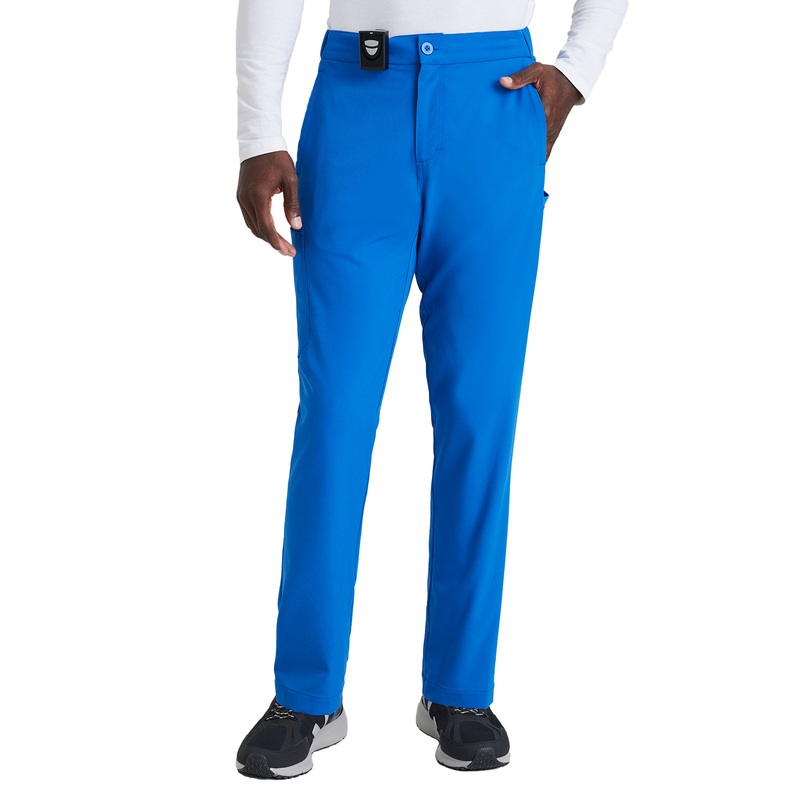Men's 7 Pocket Button Slim Straight Pant - BUP628 - New Royal