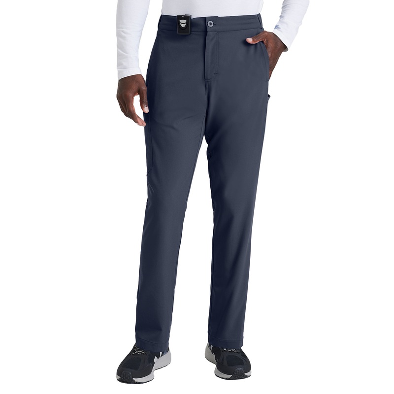 Men's 7 Pocket Button Slim Straight Pant - BUP628 - Steel