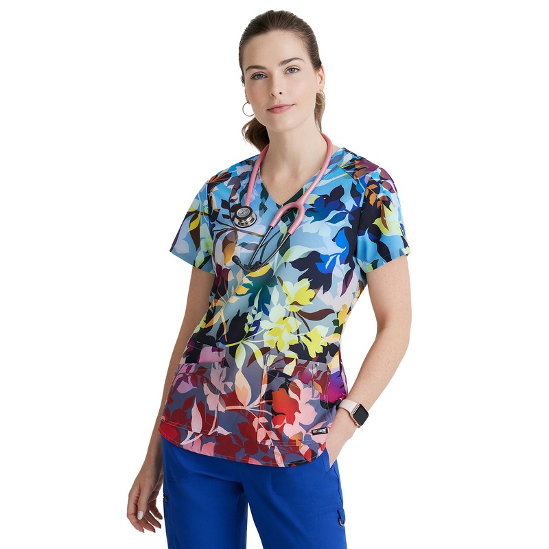 Women's Print Top - GRST154 - Autumn Luster