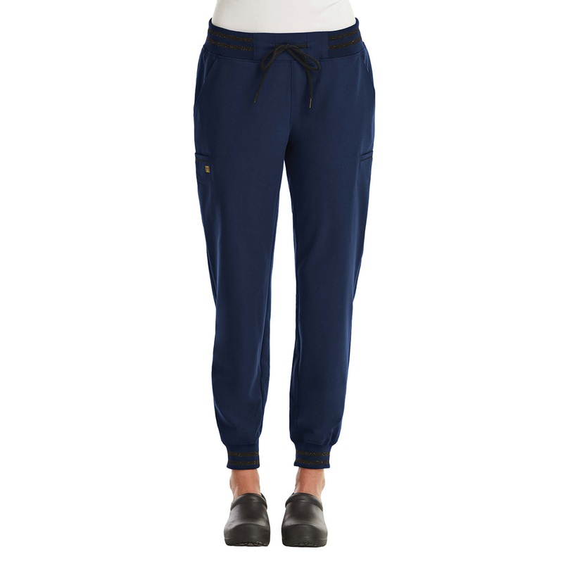 Women's Six-Pocket Full Waistband Jogger Pant - 6902 - Navy