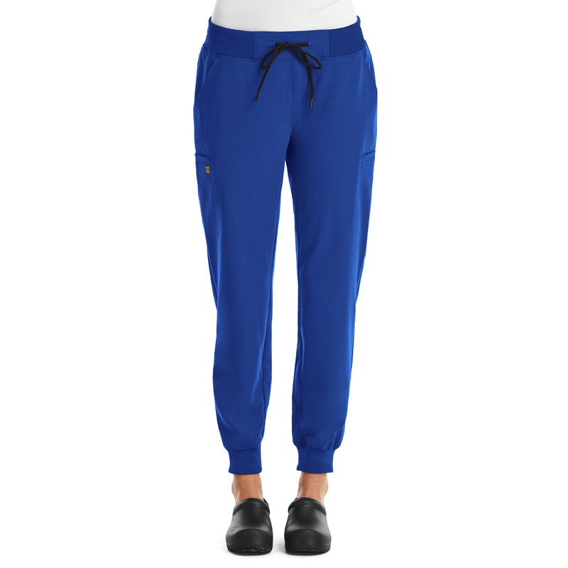 Women's Six-Pocket Mid Rise Convertible Drawcord Jogger Pant - 6903 - Royal Blue