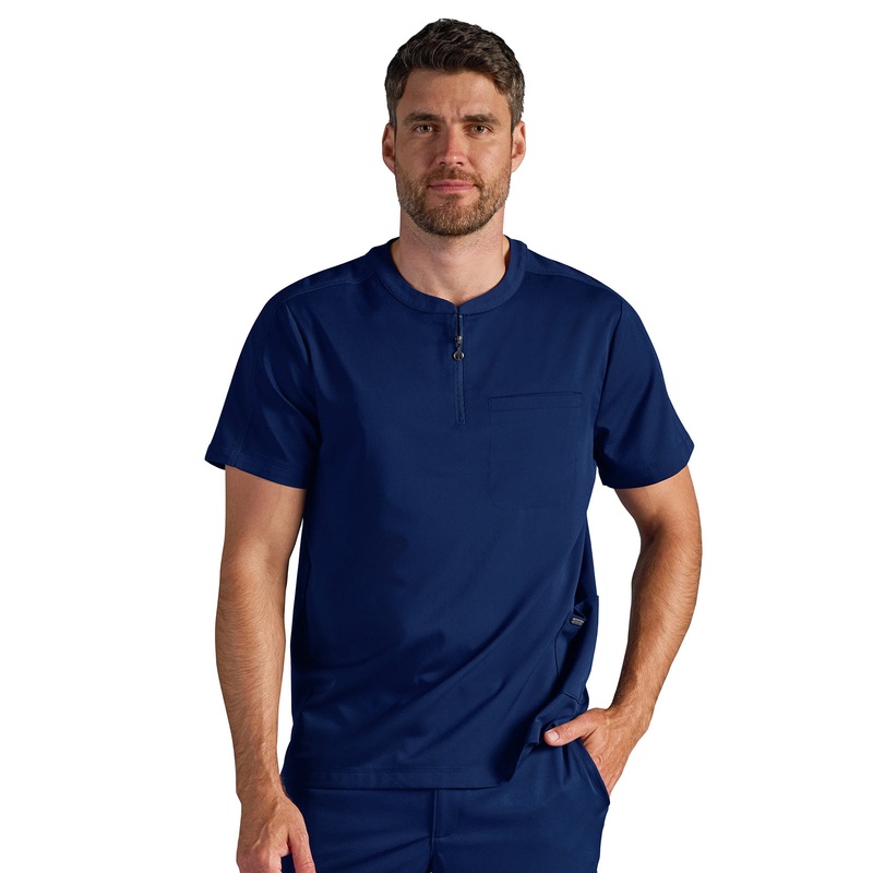 Men's Victor Quarter-Zip Top - 605A - DNavy