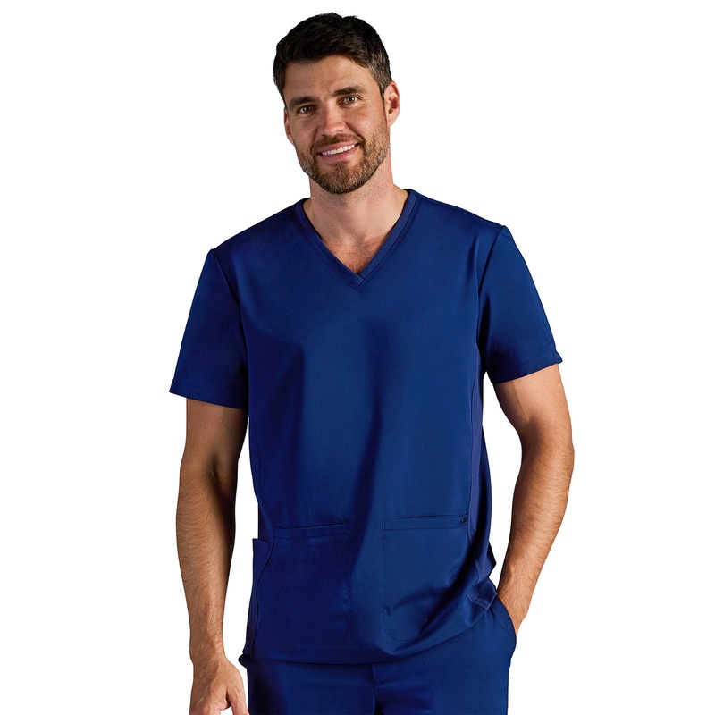 Men's Vincent V-Neck Top - 606A - DNavy