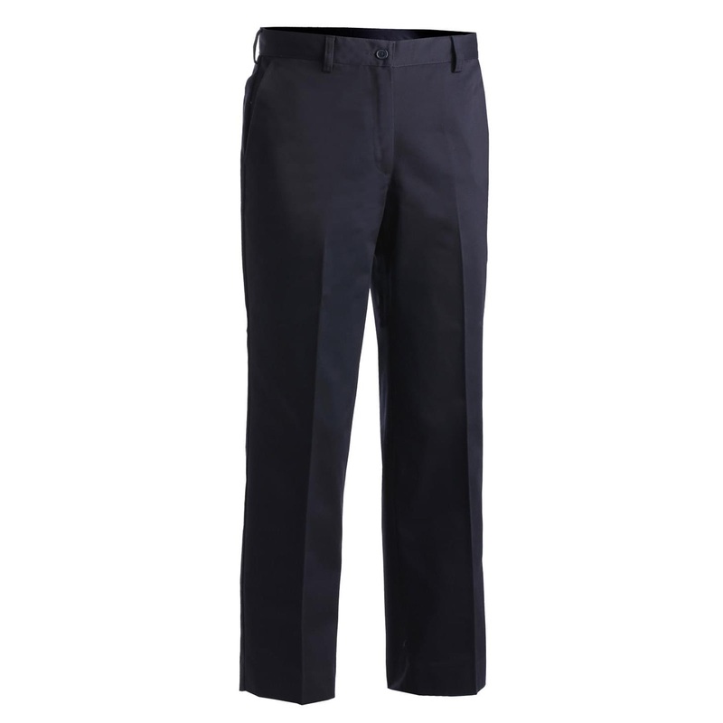 Women's Business Chino Flat Front Pant - 8576 - Navy