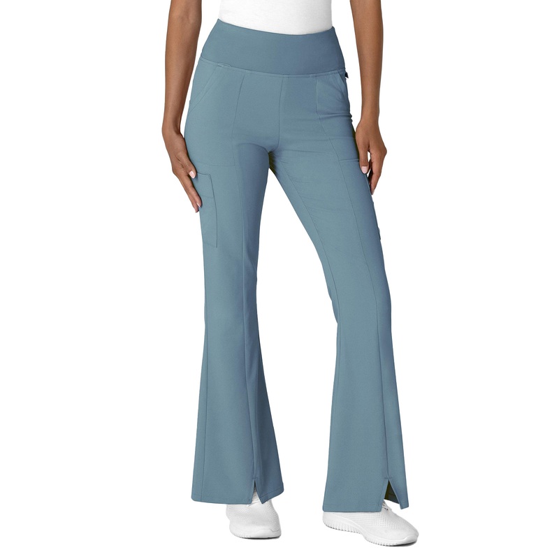 Women's Seven-Pocket Front Slit Flare Pant - 5534 - Elemental Blue