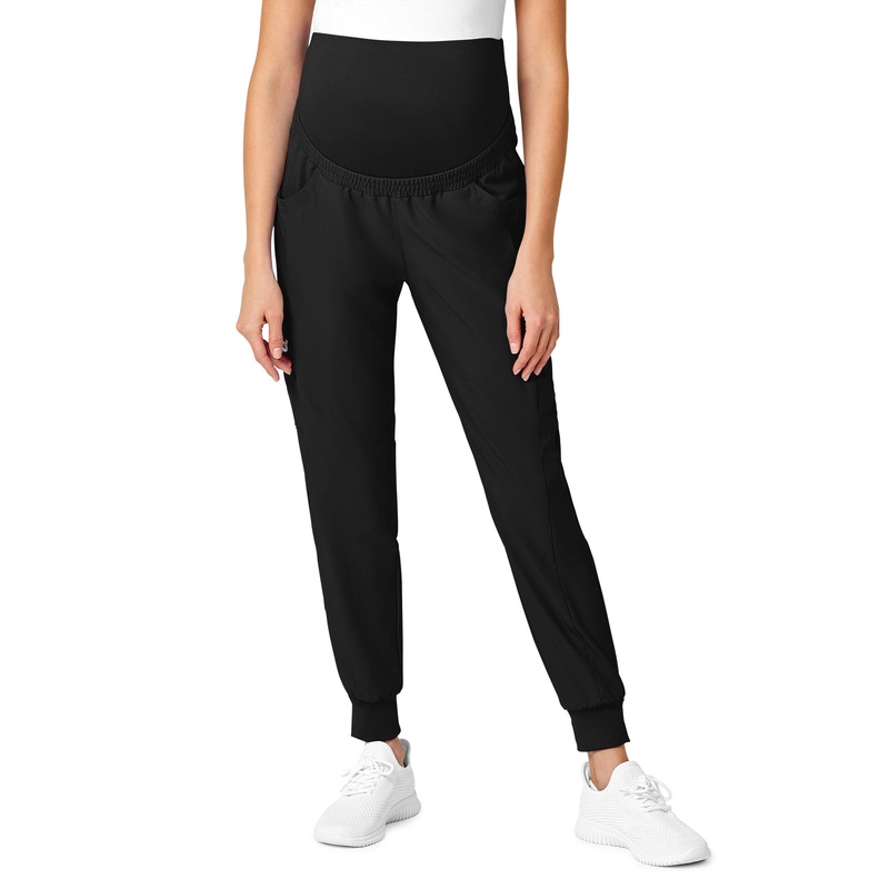 Women's Seven-Pocket Maternity Jogger Pant - 5455 - Black