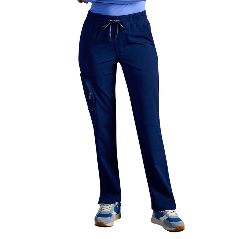 Women's Veronica Drawstring Straight Leg Pant - 004A - DNavy