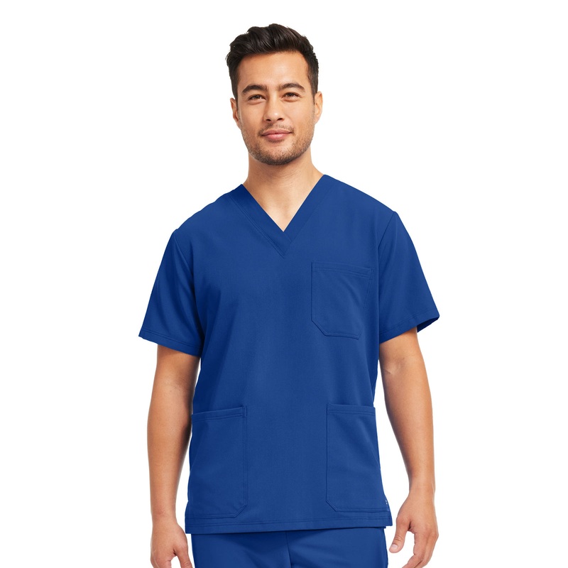 Men's 3-Pocket V-Neck Top - WT149 - Royal
