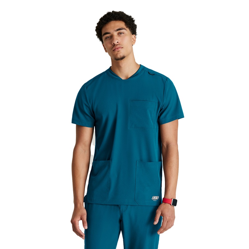 Men's Three-Pocket Round Neck Thesis Top - SKT193 - Bahama