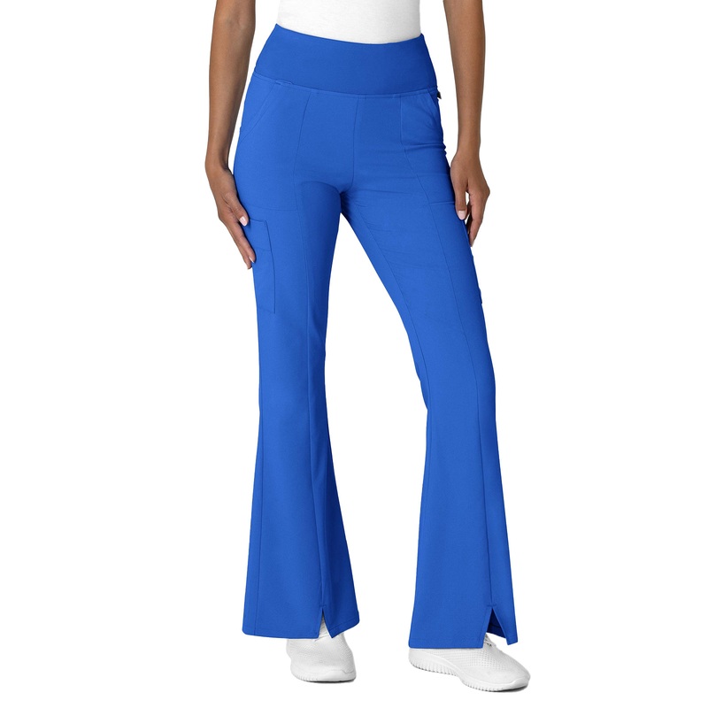 Women's Seven-Pocket Front Slit Flare Pant - 5534 - Royal