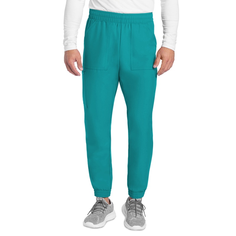 Men's 4-Pocket Mid Rise Jogger Pant - CK278A - Teal Blue