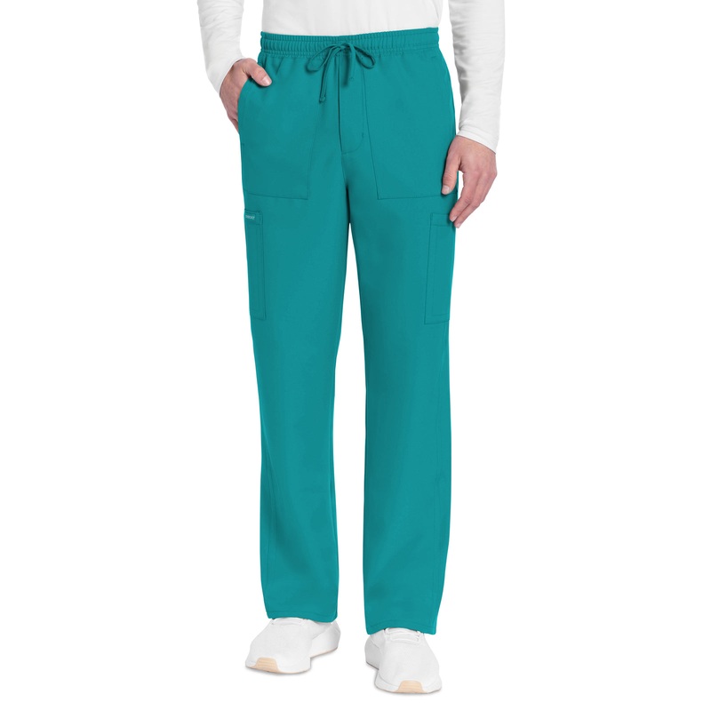 Men's 6-Pocket Straight Leg Pant - CK279A - Teal Blue