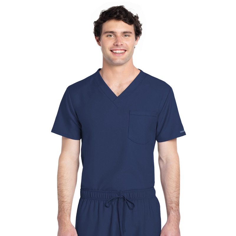 Unisex 1-Pocket V-Neck Top - CK778A - Navy