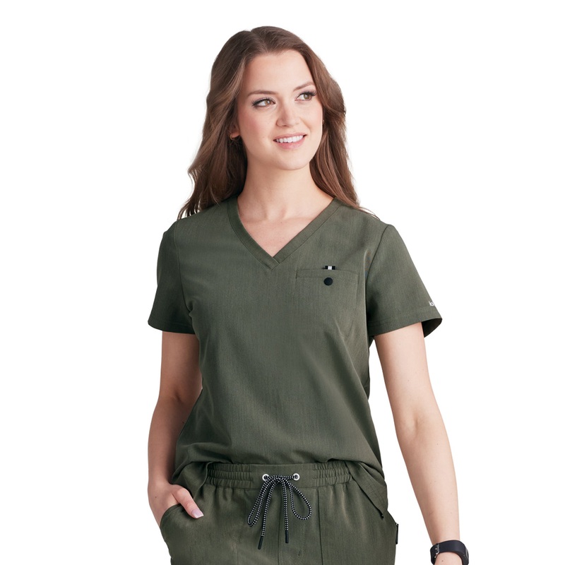 Women's 1-Pocket Tuck-In Ready to Work Top - 1010 - Heather Olive