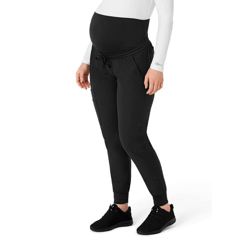 Women's Seven-Pocket Maternity Jogger Pant - C54113 - Black