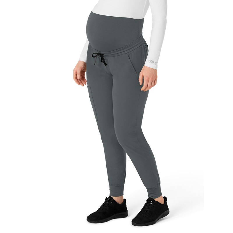 Women's Seven-Pocket Maternity Jogger Pant - C54113 - Pewter