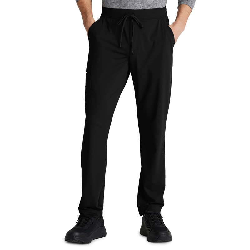 Men's 4 Pocket Slim Straight Rebound Pant - SKP659 - Black
