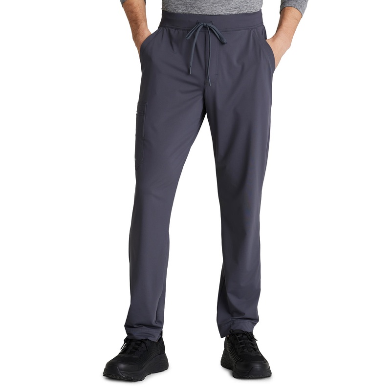 Men's 4 Pocket Slim Straight Rebound Pant - SKP659 - Pewter