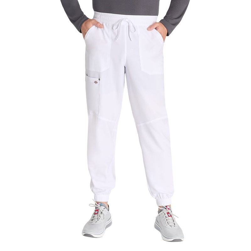 Men's 6-Pocket Mid Rise Pant - DK217 - White
