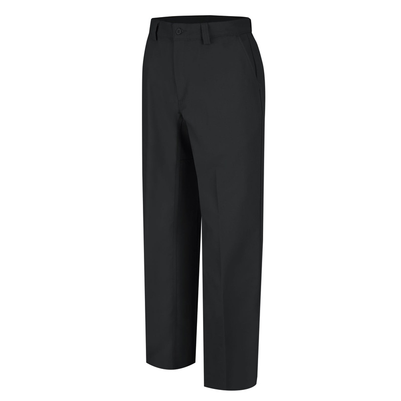 Men's Canvas Plain Front Work Pant - WP70 - Black