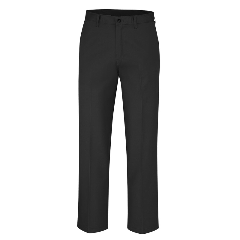Men's Cotton Flat Front Casual Pant - WP31 - Black