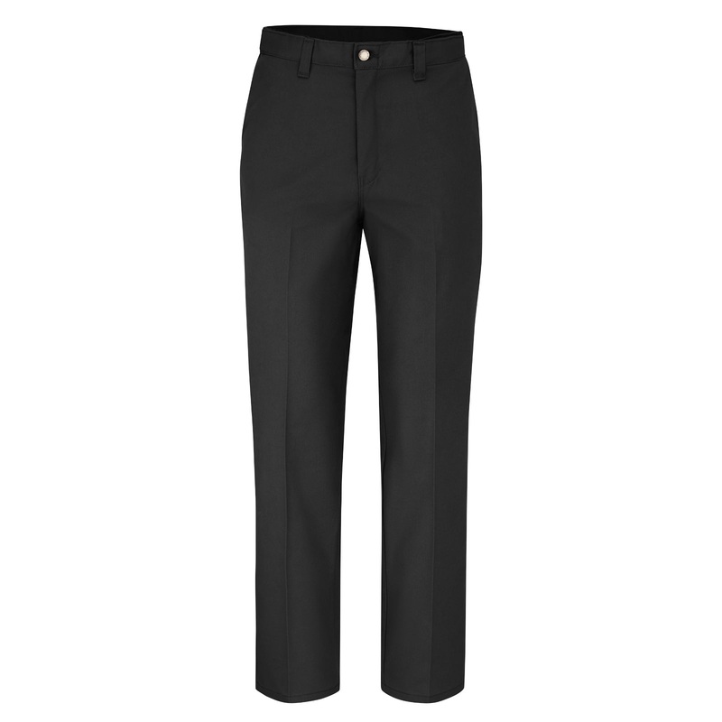 Men's Premium Industrial Flat Front Comfort Waist Pant - LP70 - Black