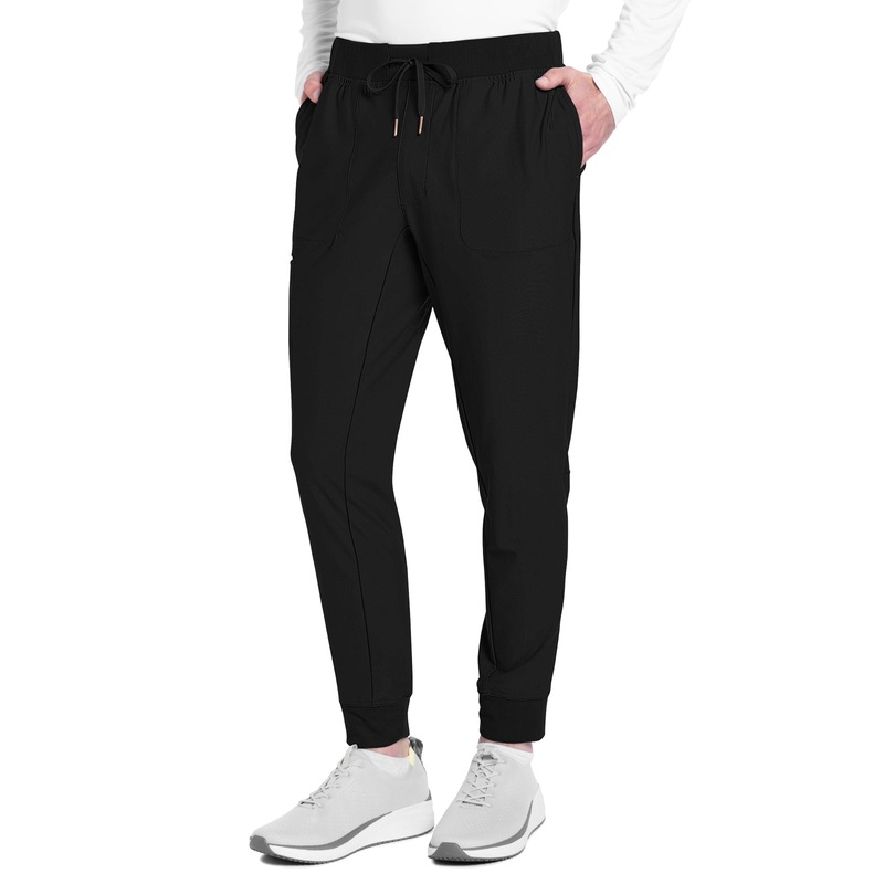 Men's 4-Pocket Mid Rise Jogger Pant - CK112 - Black