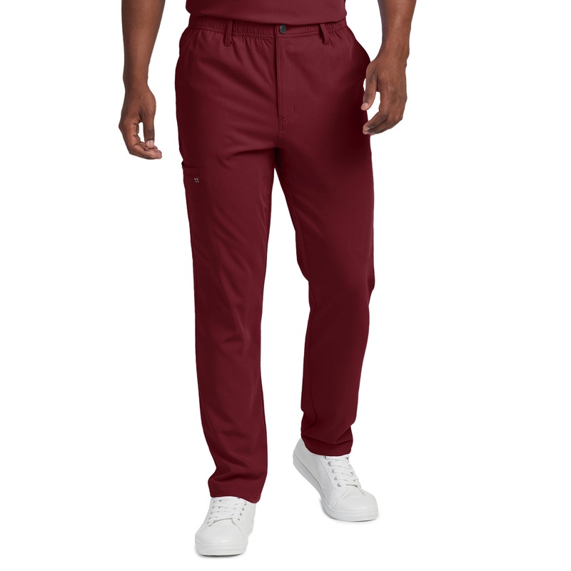 Men's 7-Pocket Tapered Leg Cargo Pant - WB418 - Wine