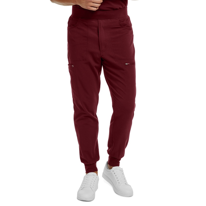 Men's Cargo Jogger Pant - WB417 - Wine