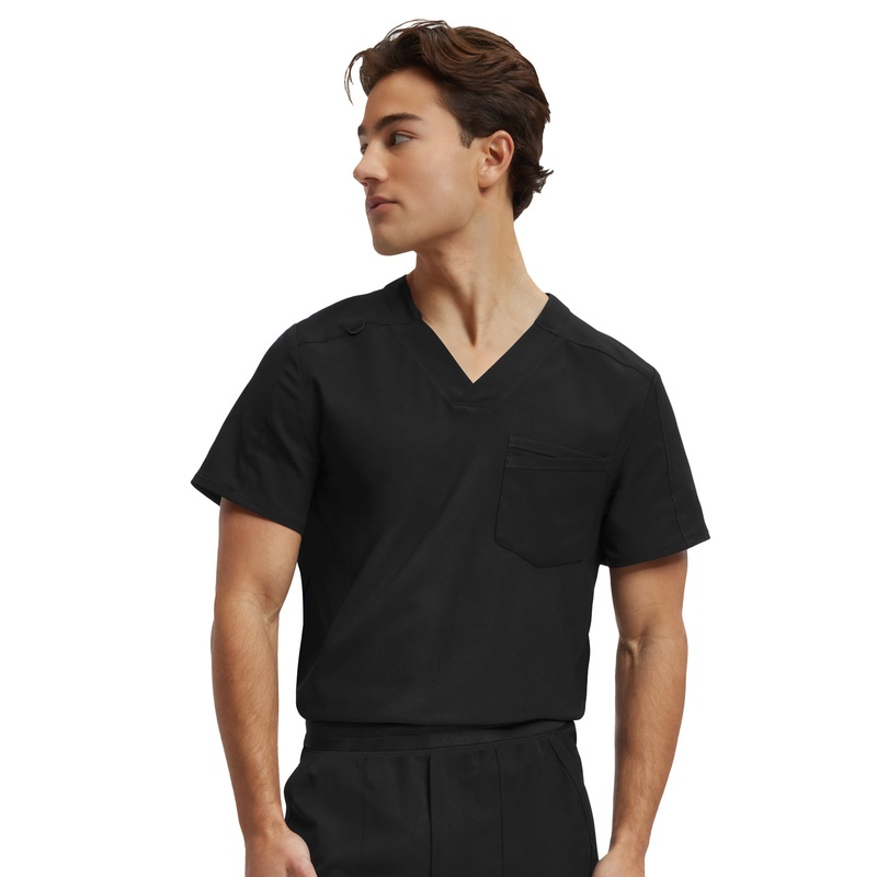 Men's Tuck-In V-Neckline Top - WT150 - Black