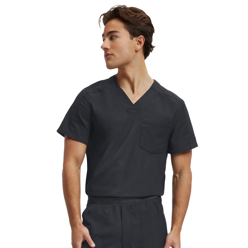 Men's Tuck-In V-Neckline Top - WT150 - Pewter