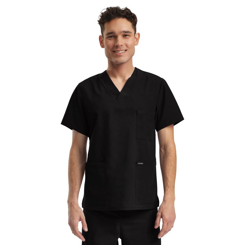 Unisex V-Neck Top - LT121 - Black