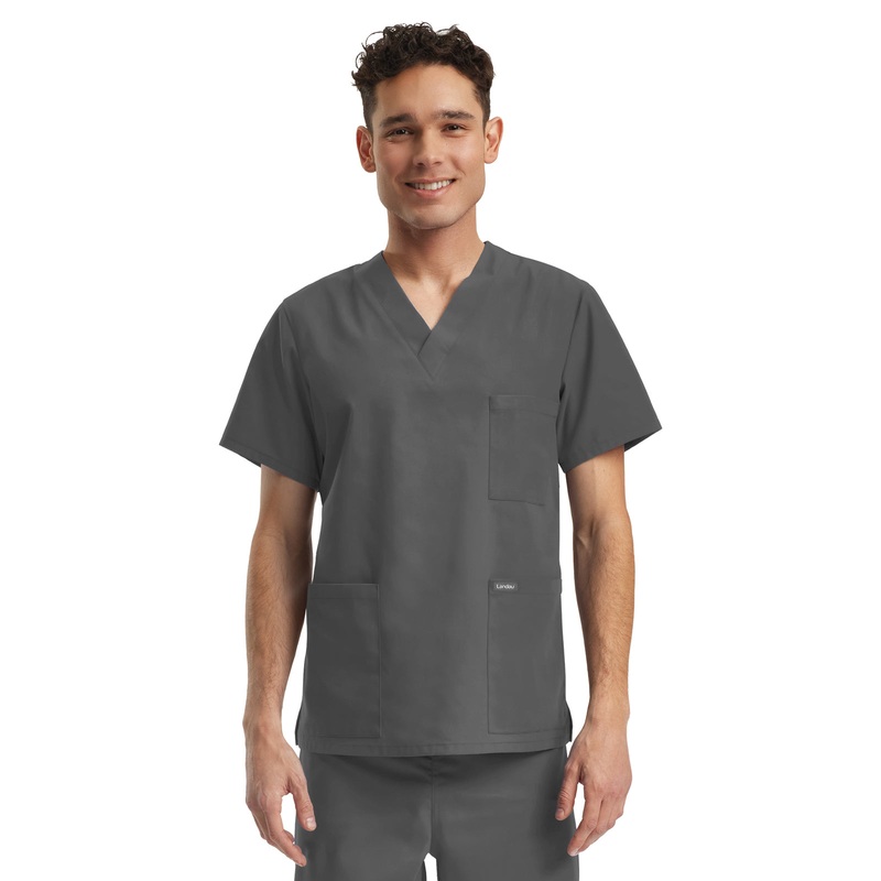 Unisex V-Neck Top - LT121 - Steel Grey
