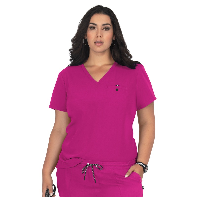 Women's 1-Pocket Tuck-In Ready to Work Top - 1010 - Azalea Pink