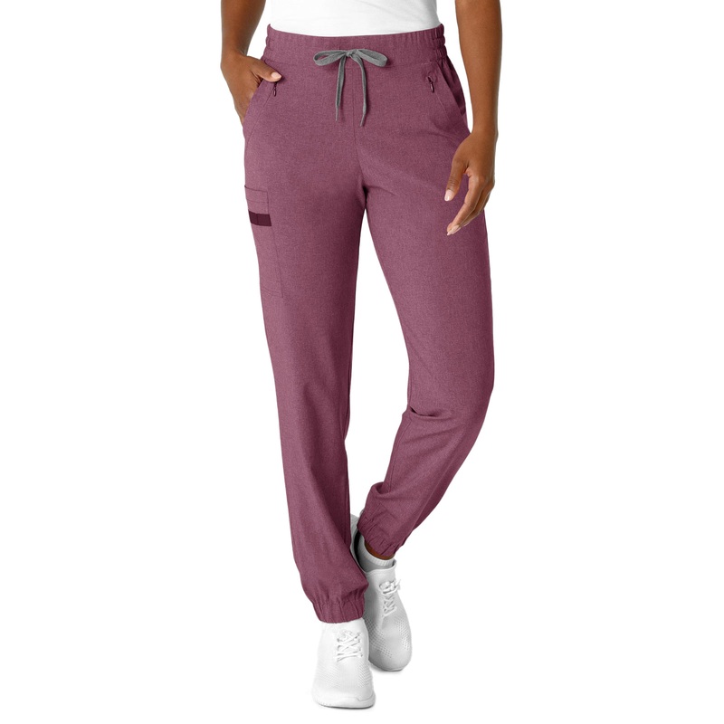 Women's Seven-Pocket Jogger Pant - 5234 - Wine Heather