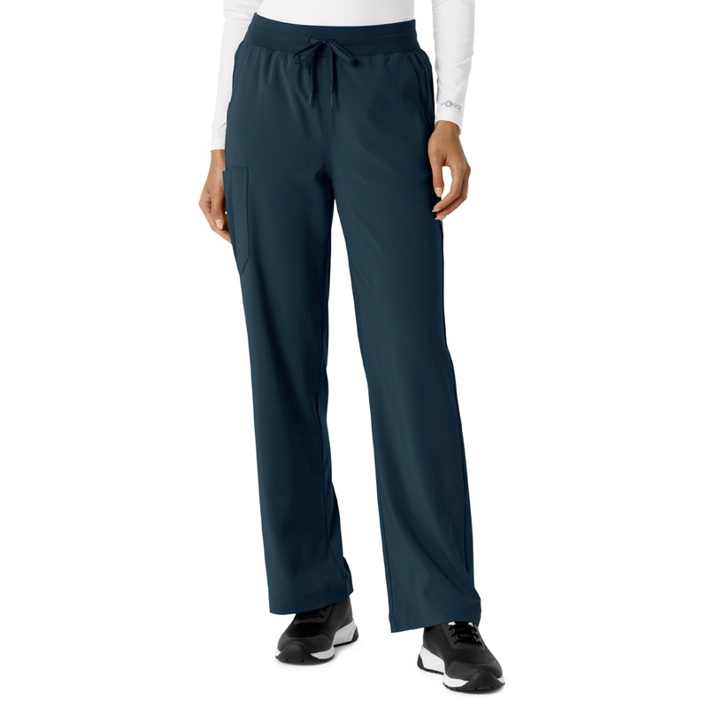 Women's Six-Pocket Boot Cut Pant - C53310 - Navy Blue