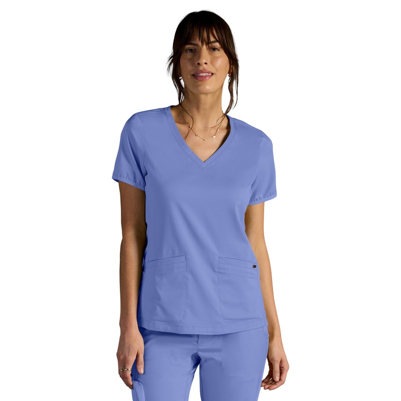 Women's Vivian V-Neck Top - 604A - Dciel