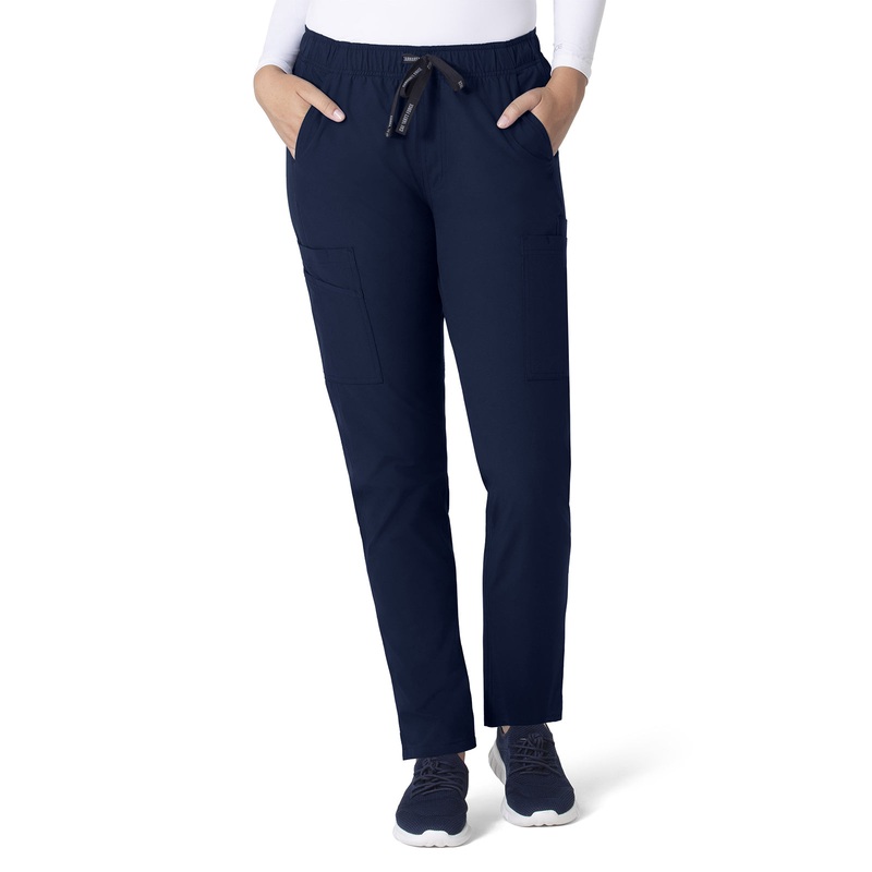 Women's Nine-Pocket Modern Fit Straight Leg Pant - C51213 - Navy