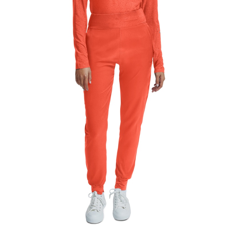 Women's Six-Pocket Knitted Waistband Jogger Scrub Pant