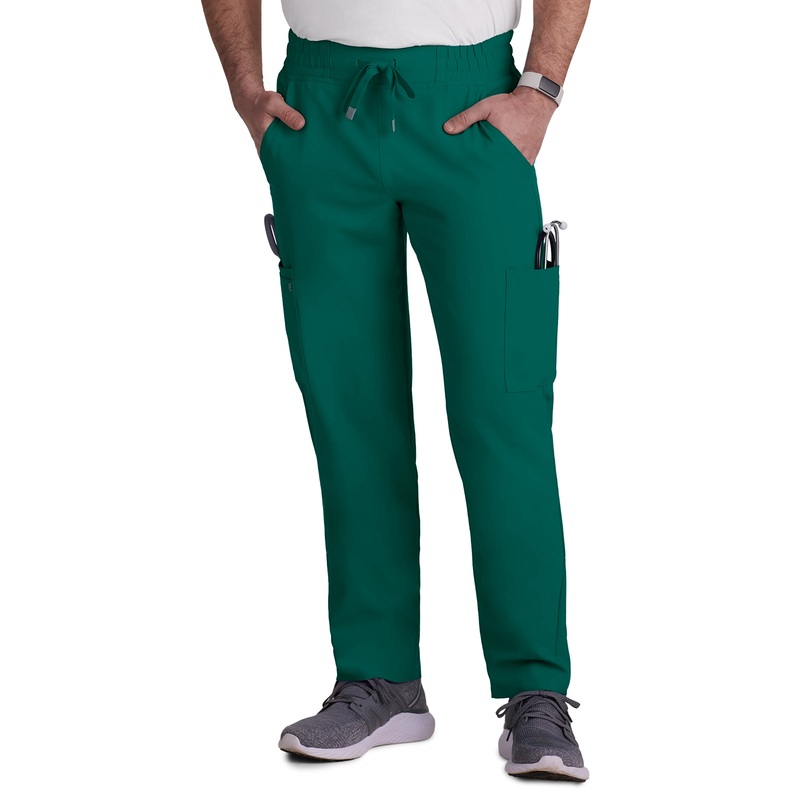 Men's 6-Pocket Drawstring Elastic Waist Neuro Pant - C601 - Hunter