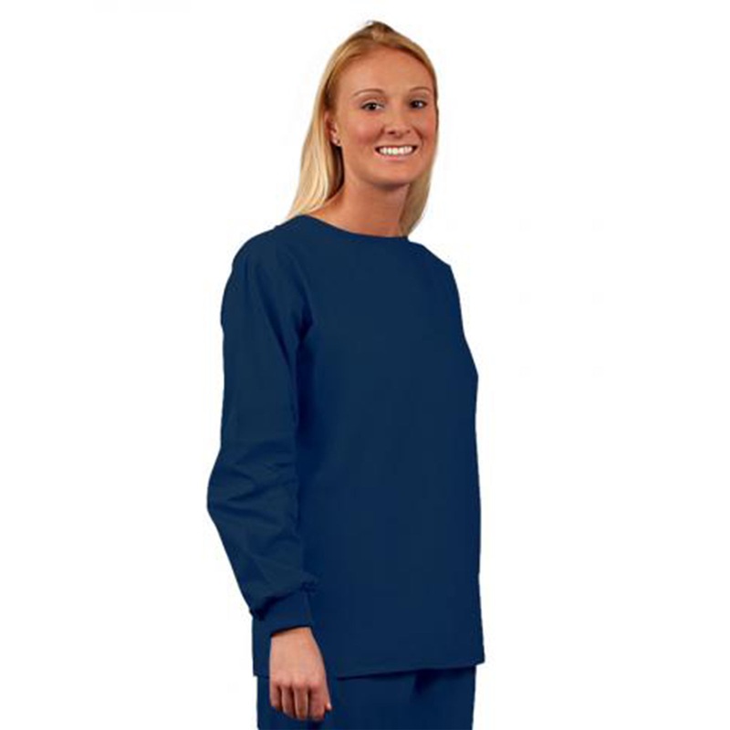 Unisex No Pocket Long Sleeve Shirt - 6740 - Navy