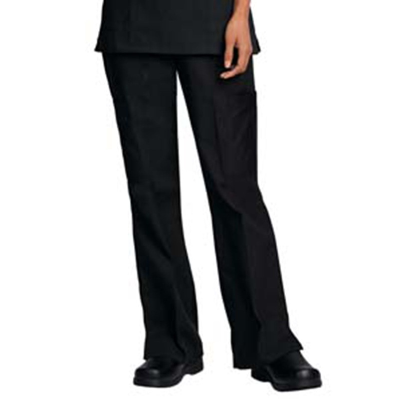 Women's Drawstring Flare Cargo Pant - 7988 - Black