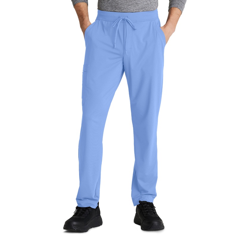 Men's 4 Pocket Slim Straight Rebound Pant - SKP659 - Ciel Blue