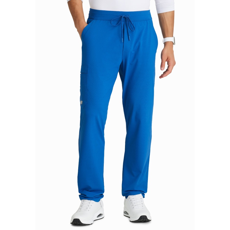 Men's 4 Pocket Slim Straight Rebound Pant - SKP659 - New Royal